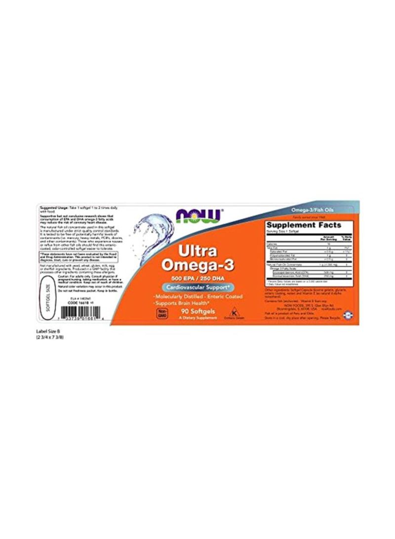 Ultra Omega-3 Dietary Supplement - 90 Softgels