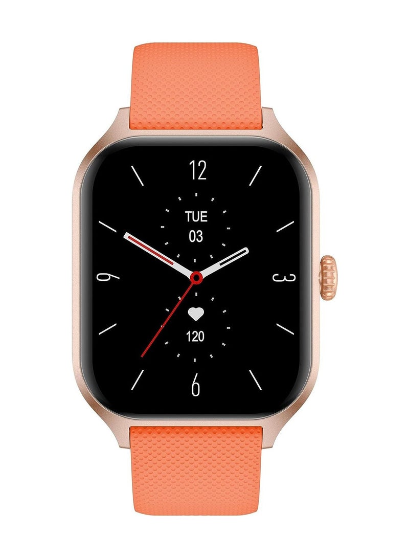 Xcell G7 Talk Professional Smart watch 1.96 HD Screen, Heart Rate,BP,Oxygen Monitoring, Receive & Make Calls, Water Resistance: IP67,1 Week Battery Life,Compatibility: iOS-Android - Orange