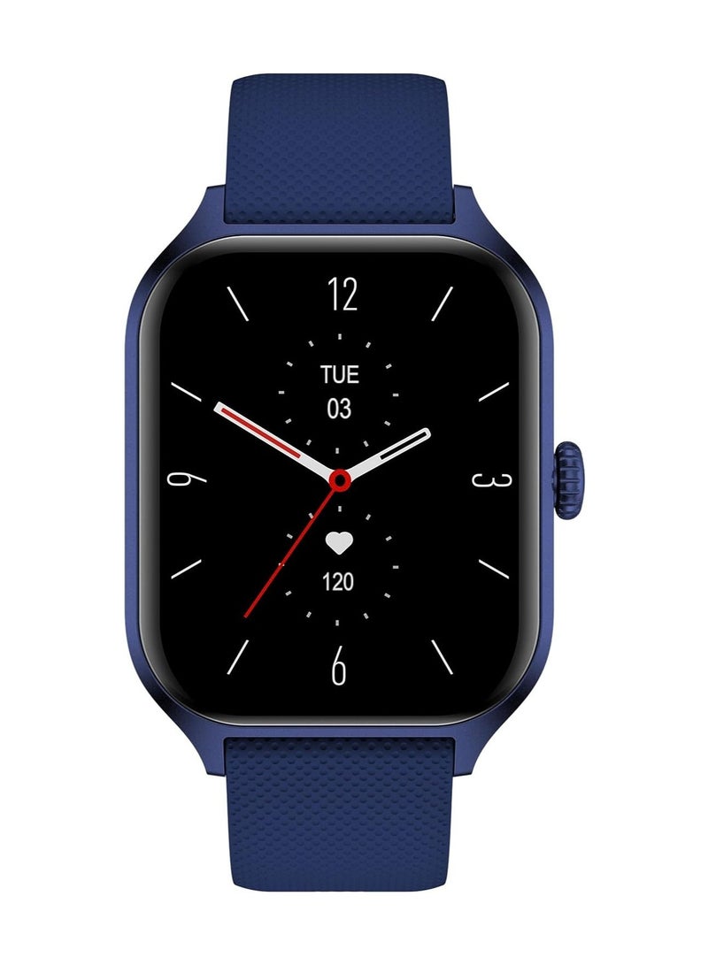 Xcell G7 Talk Professional Smart watch,1.96 HD Screen, Heart Rate,BP,Oxygen Monitoring, Receive & Make Calls, Water Resistance: IP67,1 Week Battery Life,Compatibility: iOS-Android -Blue