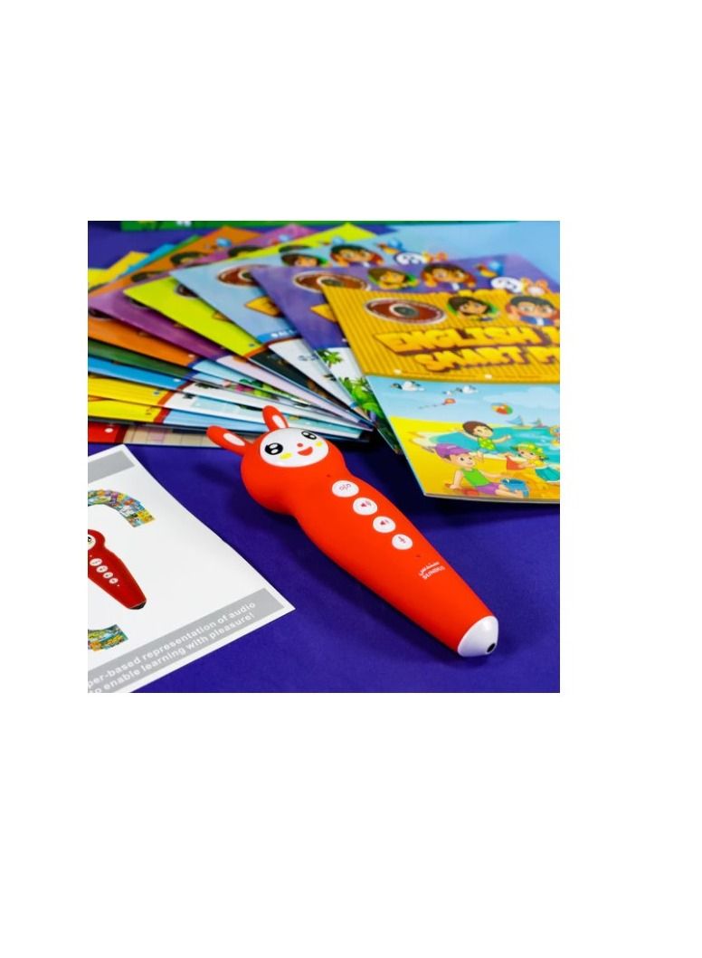 English speaking pen with 12 books to learn conversation and correct pronunciation