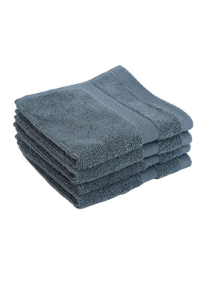 Ultra Soft Zero Twist 100% Cotton Towel (Hygro Tech) 8Pc Face Towel (Paradiso) Super Absorbent Fluffy Aerocore Organic Technology For Men Women Gym Kitchen Solidgrey