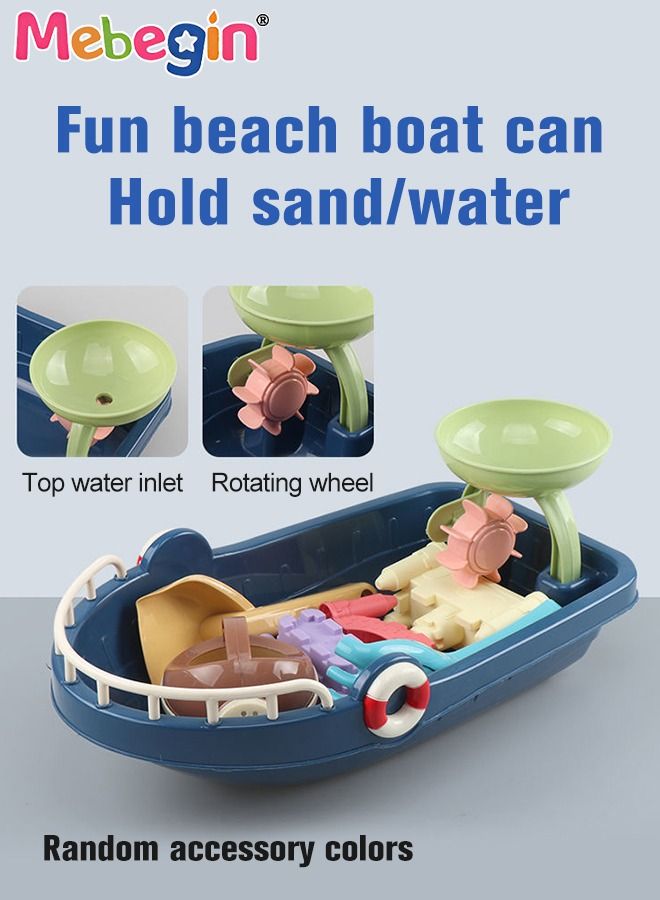 32 Pieces Beach Toys with Sand Bucket Hourglass Dump Truck and Shovels Sand Molds Kids Beach Toys Beach Sand Pails for Beach Travel, Sand Toys Outdoor Tool Kit for Kids for Kids and Toddlers