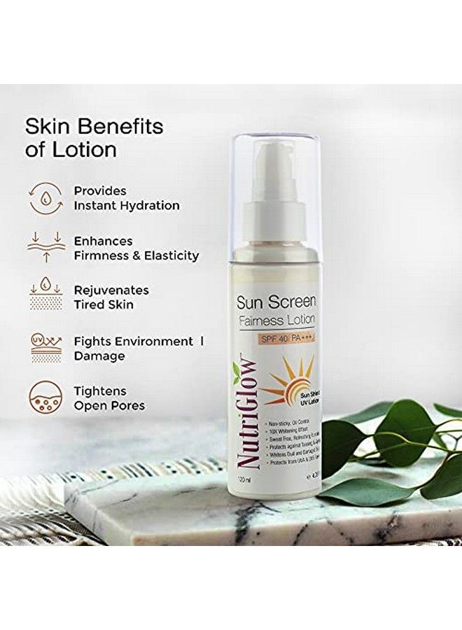Natural'S Advanced Pro Formula Diamond Radiance Facial Kit (60Gm) & Sunscreen Fairness Lotion Spf 40 (120Ml) For Brighten Up Dull Skin Tan Free Skin Combo Pack Of 2