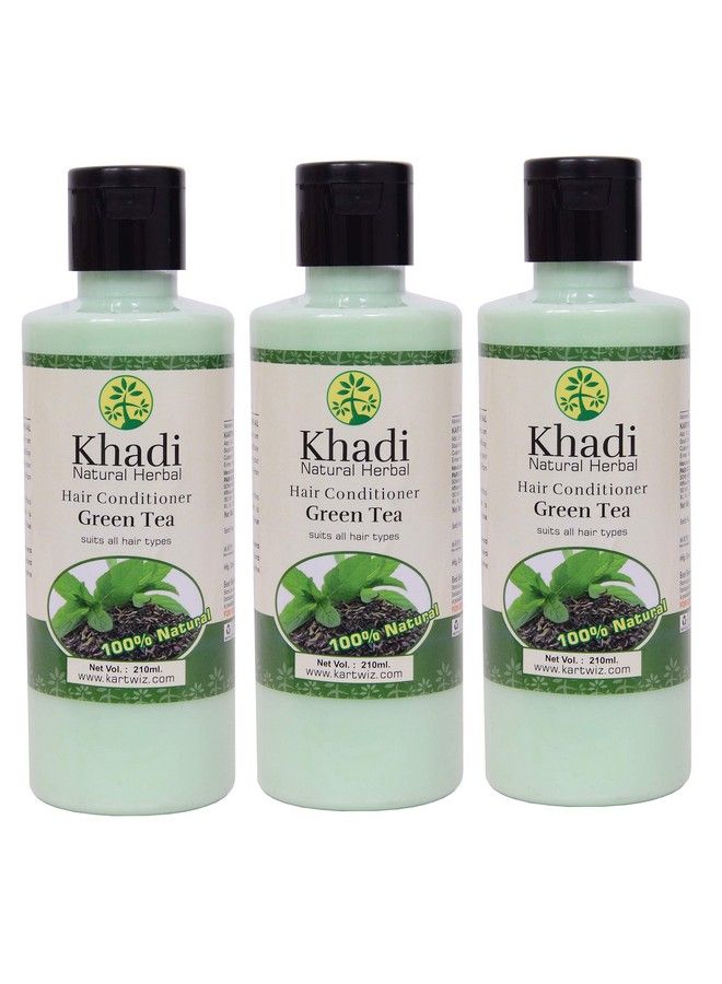 Natural Herbals Green Tea Aloe Vera Hair Conditioner Pack Of 3 630Ml