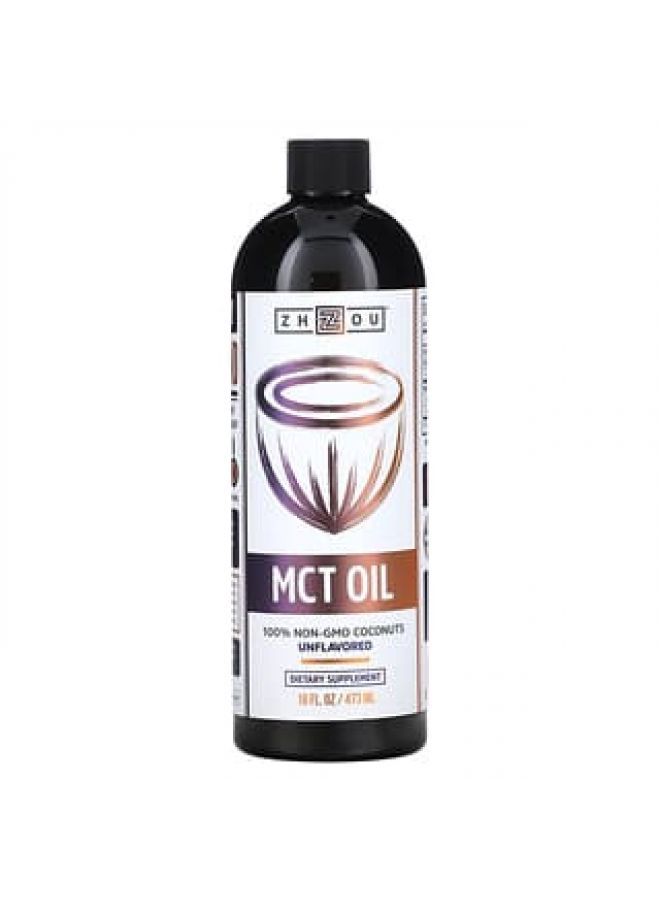 Zhou Nutrition MCT Oil Unflavored 16 fl oz (473 ml)