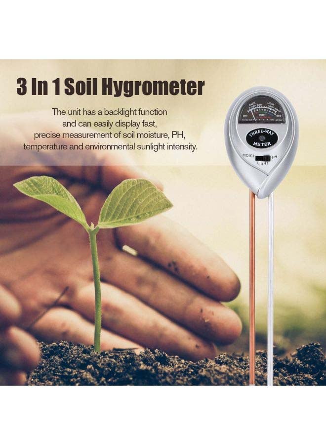 3-In-1 Soil Hygrometer Soil Thermometer Multicolour 33.2 x 4.5cm