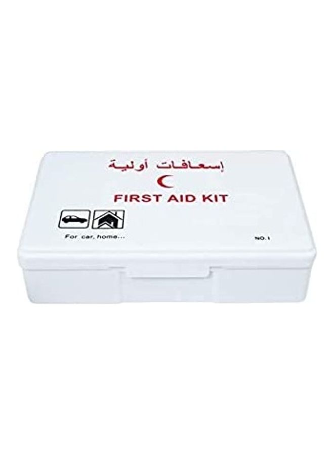 41-Piece First Aid Kit For Cars And Offices White 10cm
