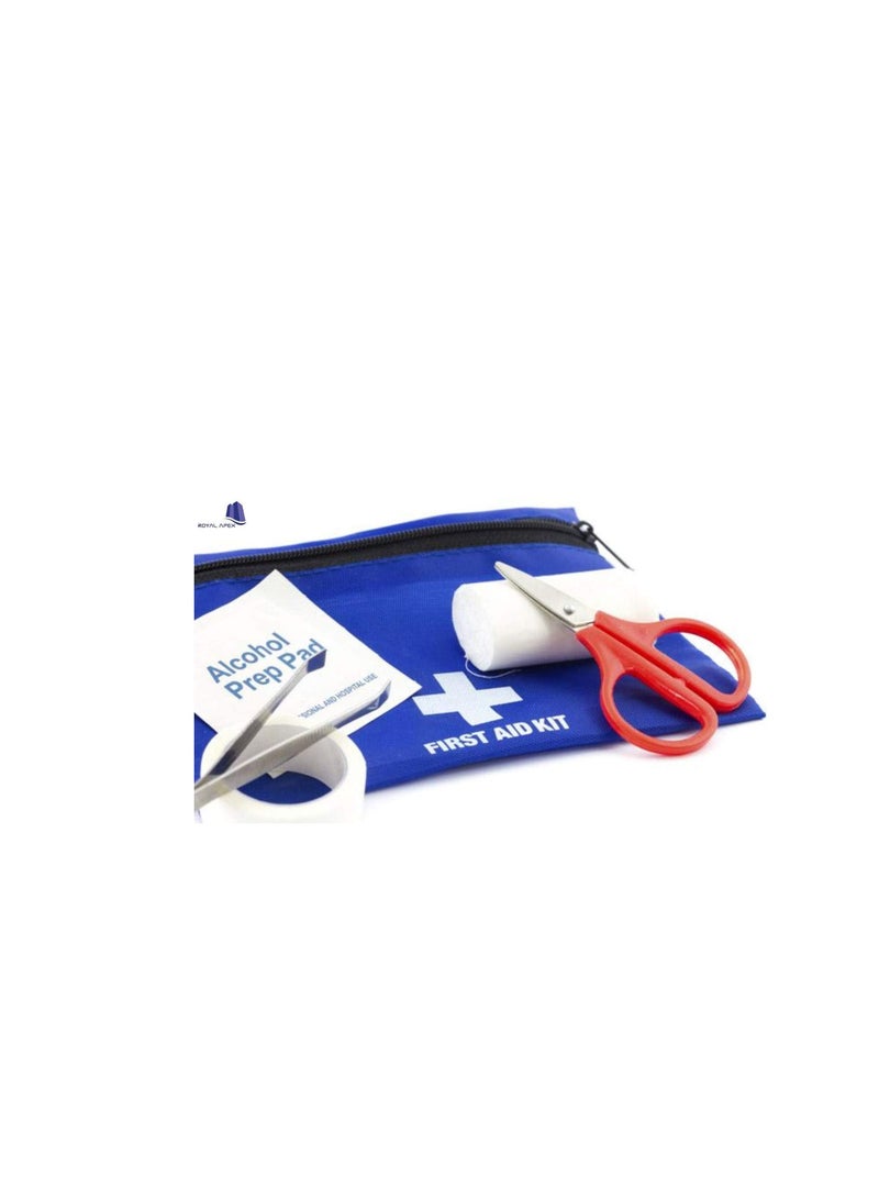 All Purpose Emergency First Aid Kit For Car Home Office Company Factory Travel Camping And Sports (25x16x8cm White)