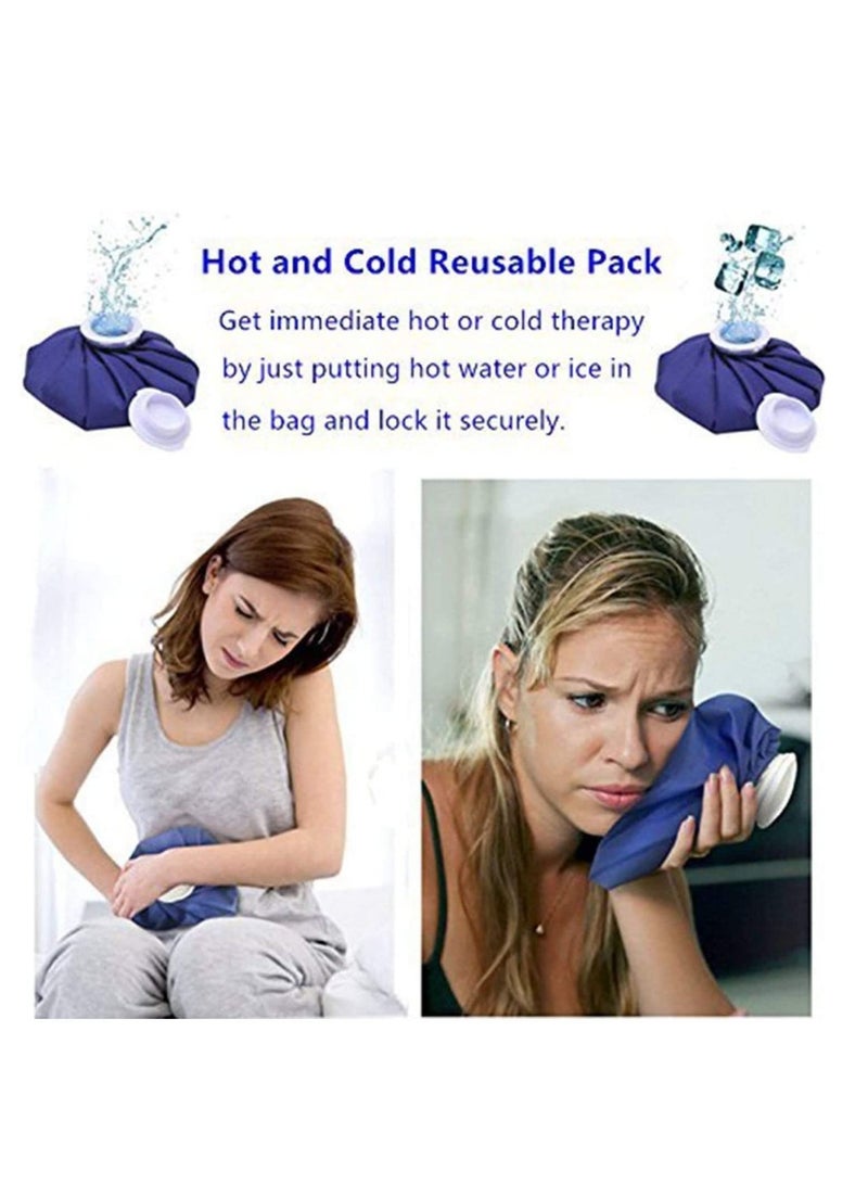 Ice Bag Packs for Injuries, Hot Cold Therapy, Teeth Pain Pack, Headaches Bag, Menstrual Water Backs Fast Release Reusable 3 Sizes(6