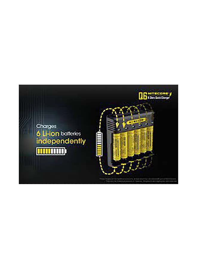 Q6 Six Bay Lithium-Ion Battery Charger