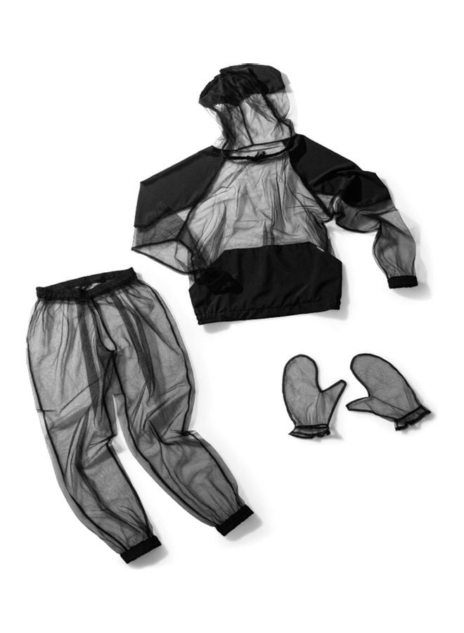 Lightweight Mesh Mosquito with Hood Outdoor Protection Bug Jacket Set