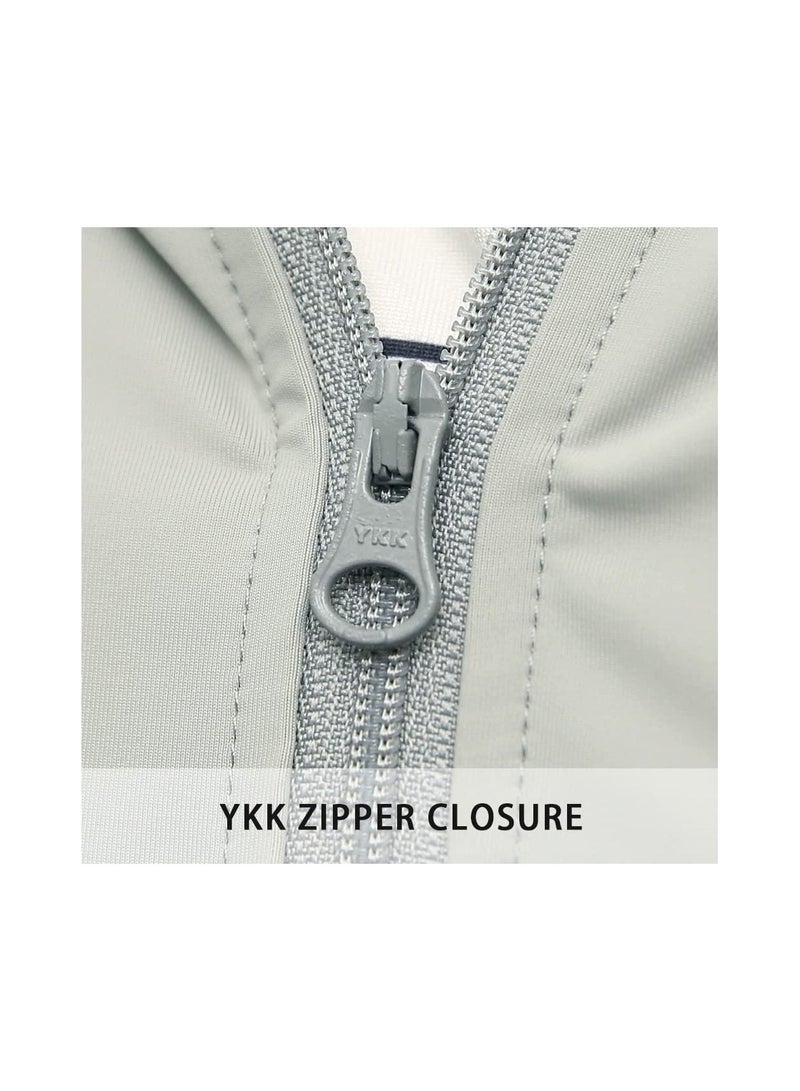 Jacket Hoodie, Women's Sun Shirt,  UPF50+ Sun Protection Jacket,  Long Sleeve Hoodie, Cooling UV Protection Clothing, Long Sleeve Jacket for Summer, Long Sleeve Hiking Cycling Outdoor Shawl (L)