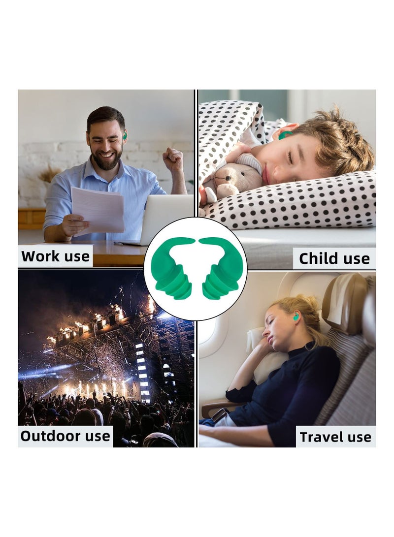 Ear Plugs for Sleeping Noise Cancelling, 3 Pairs of 41dB NRR Earplugs, Anti-Shedding Design, Sleep, Sensitivity, and Flight