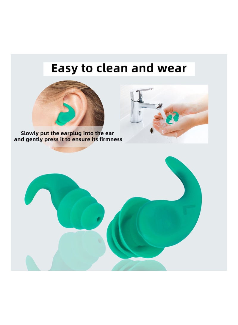 Ear Plugs for Sleeping Noise Cancelling, 3 Pairs of 41dB NRR Earplugs, Anti-Shedding Design, Sleep, Sensitivity, and Flight