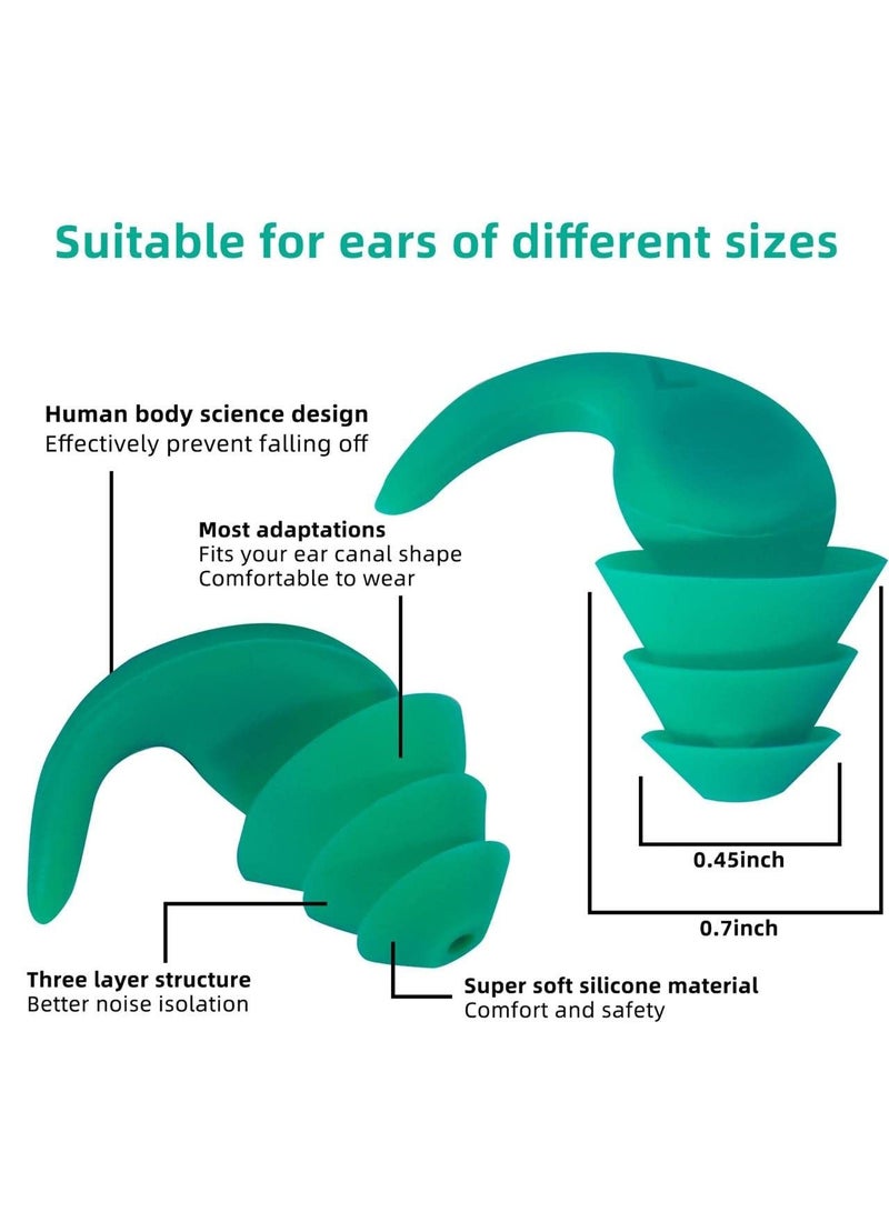 Ear Plugs for Sleeping Noise Cancelling, 3 Pairs of 41dB NRR Earplugs, Anti-Shedding Design, Sleep, Sensitivity, and Flight