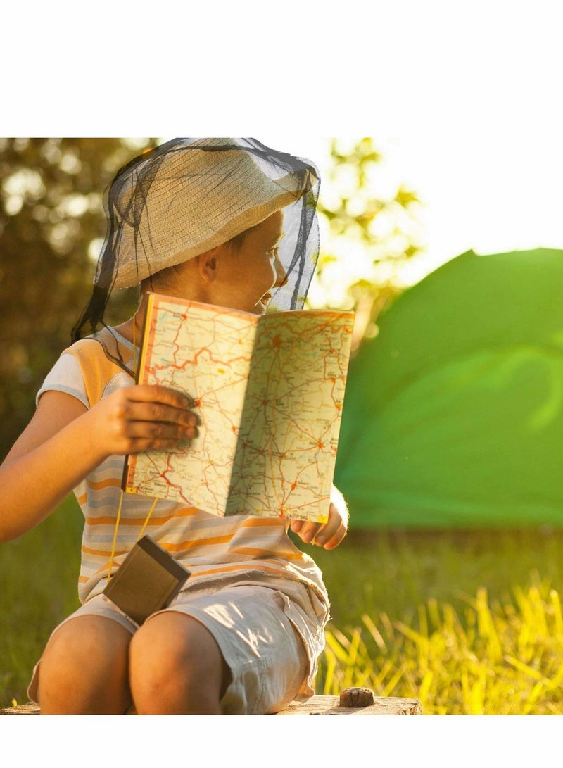 Head Net Face Netting Neck Cover Mesh for Outdoor Activity 4 Pack