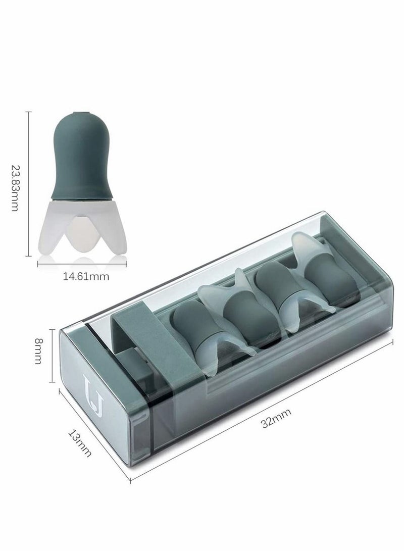 Noise Cancelling Ear Plugs Reusable with Storage Case for Sleeping Snoring, Swimming Flight Business Trip 8 Pcs