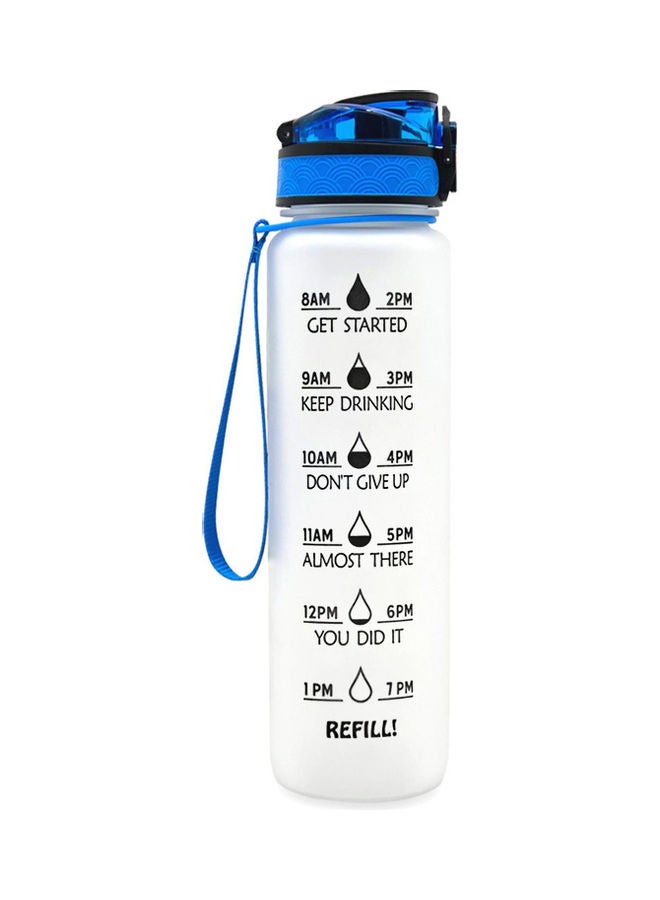 Leakproof Water Bottle With Capacity Time Marker