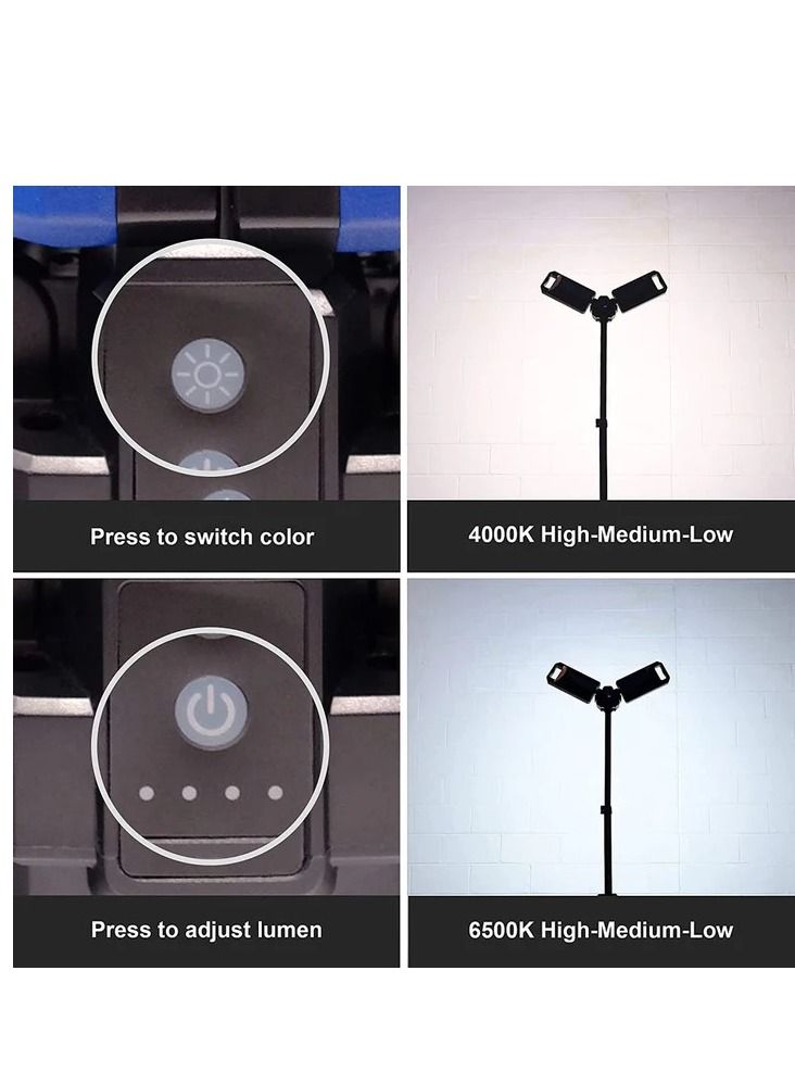 Portable Camping LED Light Folding Lamp Rechargeable Emergency Light VIP11