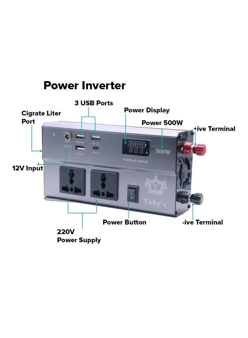 50A Rechargeable Battery With 220V Power Inverter 50000mAh Power Battery Best For Camping