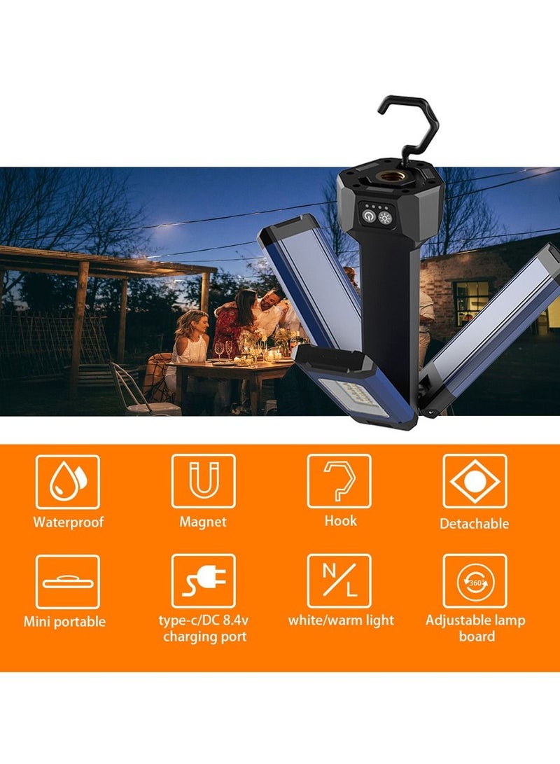 VIP-12 Outdoor multi-function lamp portable camping hiking flexible 2000lm mini size multifunctional outdoor work light