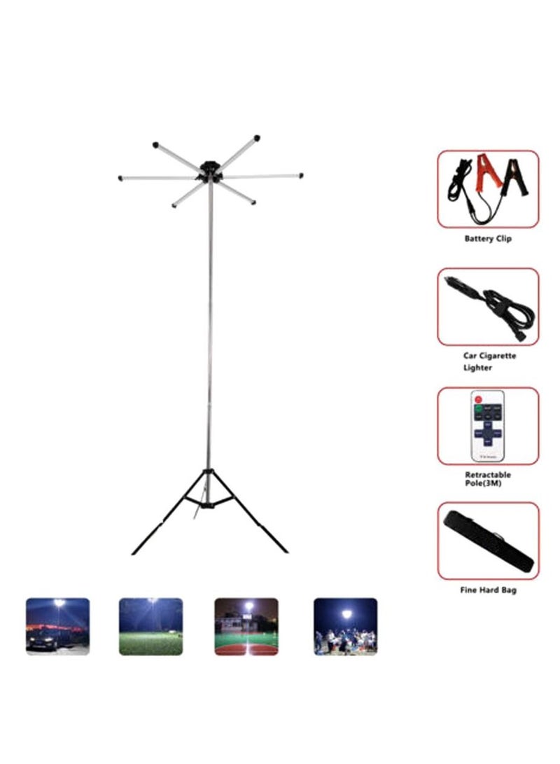 VIP-08 120W Outdoor Multi-Fuction Camping Picnic barbecue Six side Lamp full set light