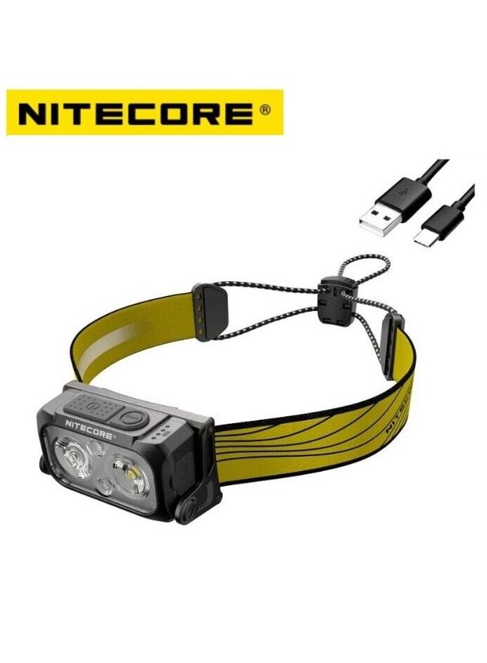 NITECORE NU25 Upgraded 400 lumen headlamp USB-C Rechargeable Three Light Source Headlight IP66 protection level Built-in Battery