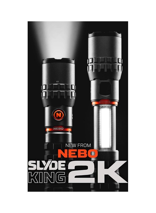 Slyde King 2K - 2,000 Lumen Rechargeable Flashlight And 500 Lumen Work Light