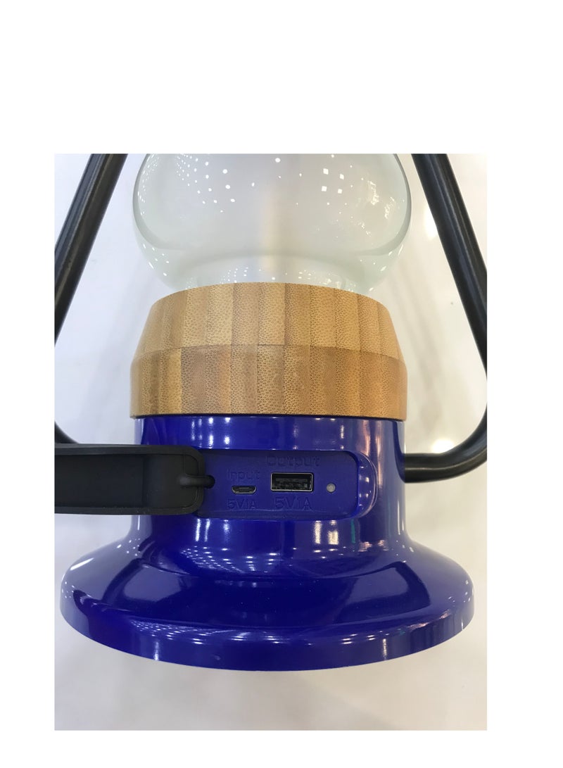 Camping Light Portable Lamp Rechargeable USB Table Lantern With Bluetooth Play Music Light