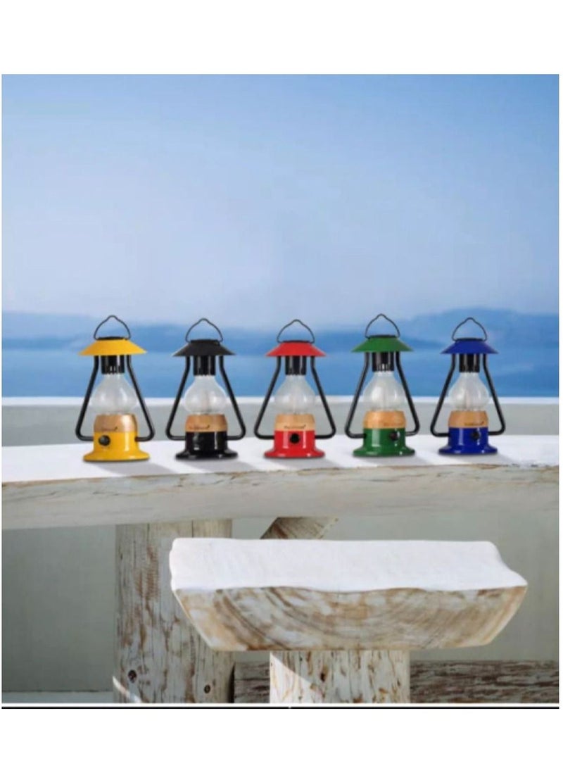 Camping Light Portable Lamp Rechargeable USB Table Lantern With Bluetooth Play Music Light
