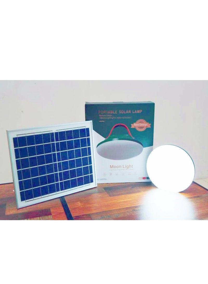 Portable Camping Solar Light Outdoor Lantern Rechargeable Moon Light Design