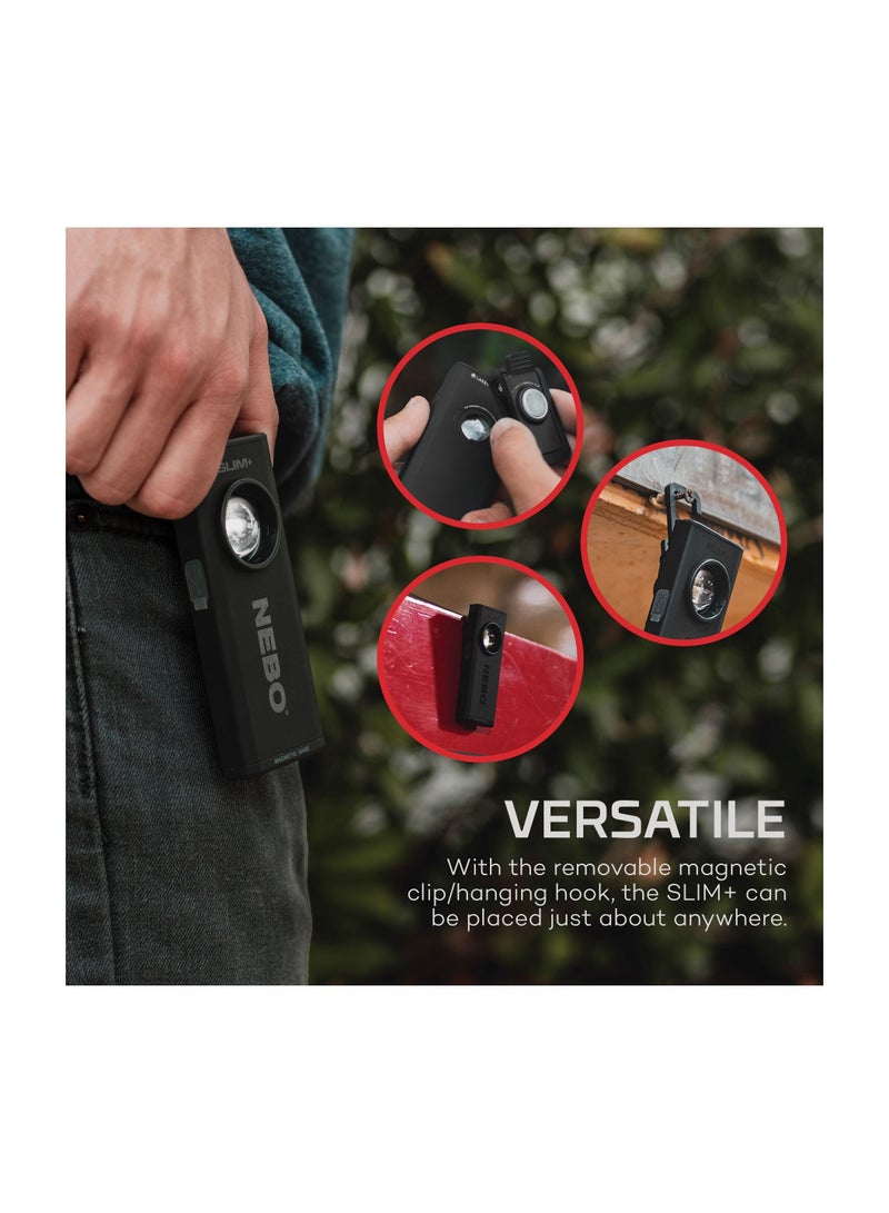 SLIM+  Rechargeable Pocket Light with Laser Pointer and Power Bank