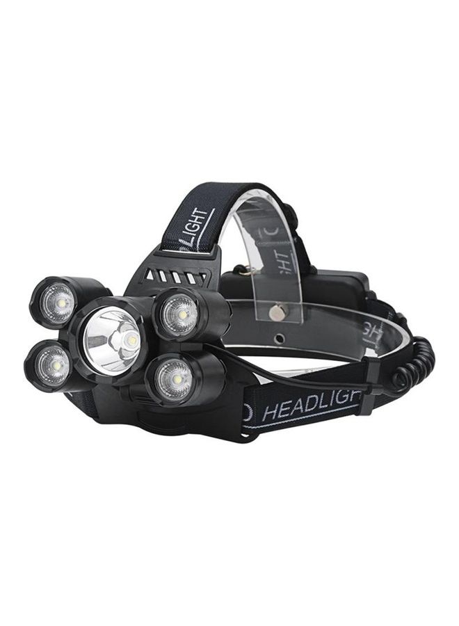5-LED USB Rechargeable Long-Range Camping Headlight