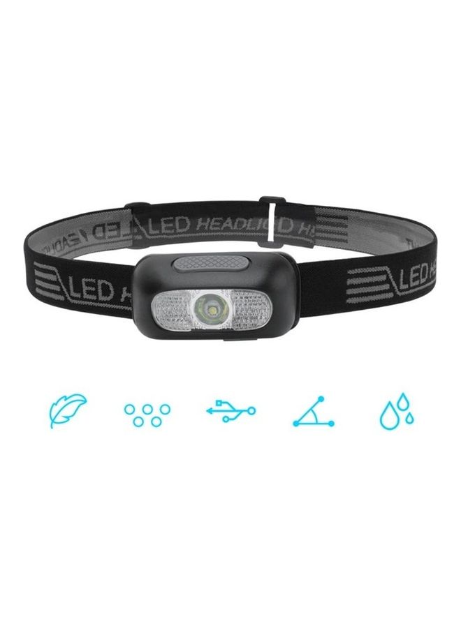 USB Rechargeable Waterproof Night Running Headlamp