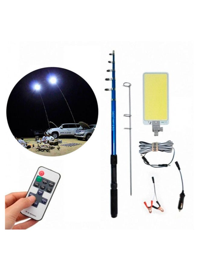 500W Car LED Fishing Rod Light Remote Control Outdoor Camp Light Picnic Barbecue Light 12V 75x5.5x12centimeter