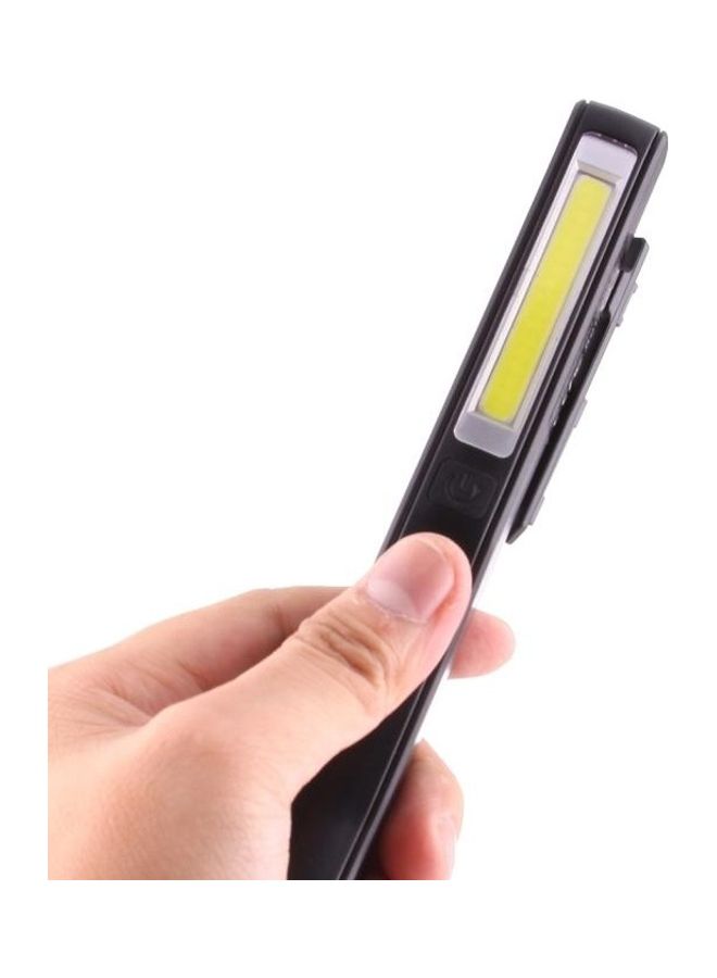 100LM High Brightness Flashlight COB LED 2-Modes with 90 Degree Rotatable Magnetic Pen Clip