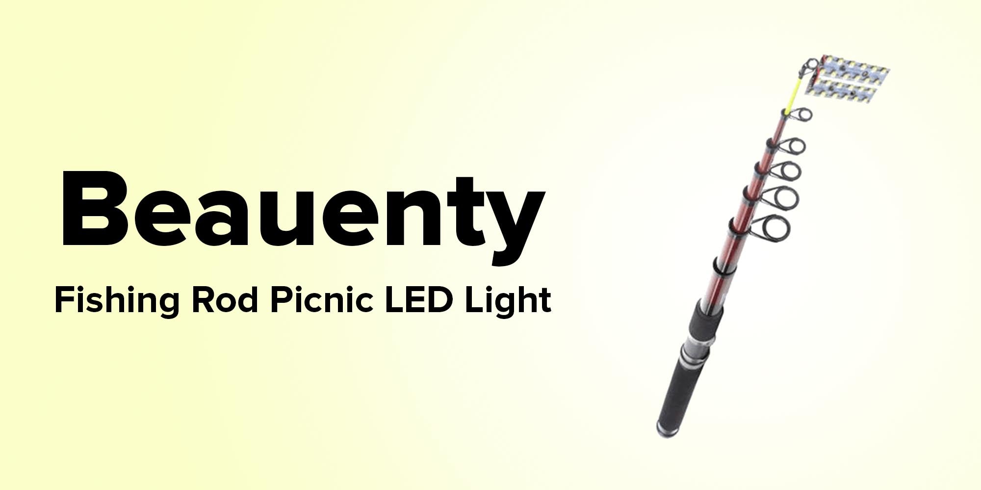 Fishing Rod Picnic LED Light 12x13cm