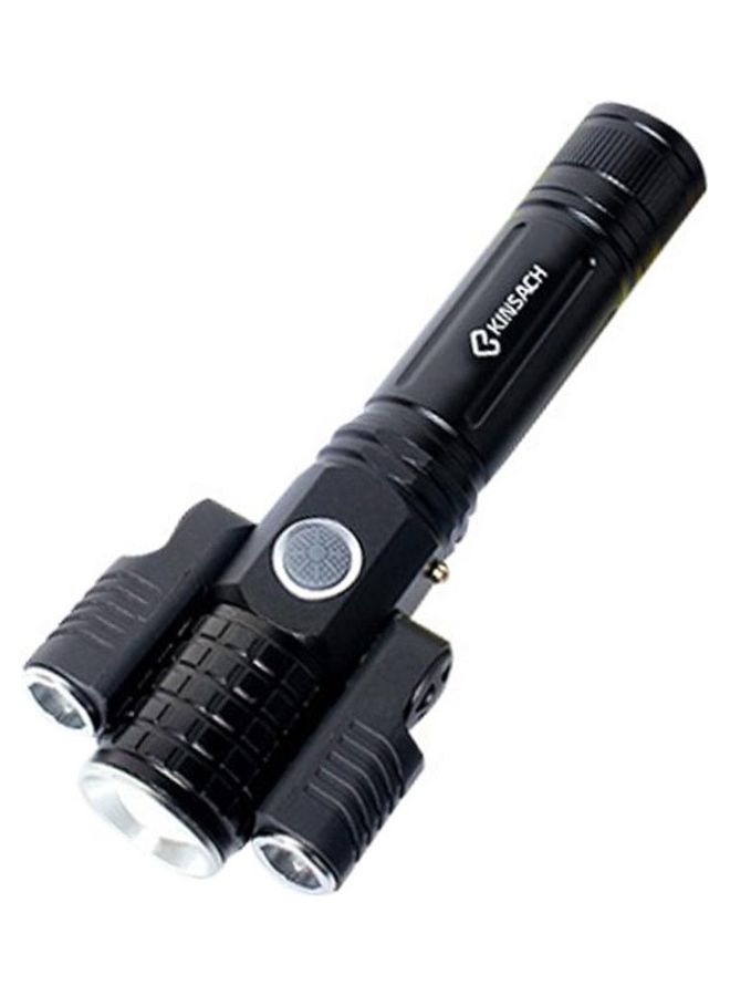 KS-738 Waterproof Zoomable LED Flashlight With 4-Modes