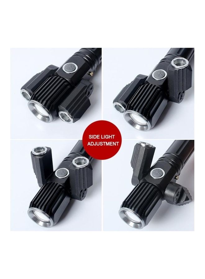 KS-738 Waterproof Zoomable LED Flashlight With 4-Modes