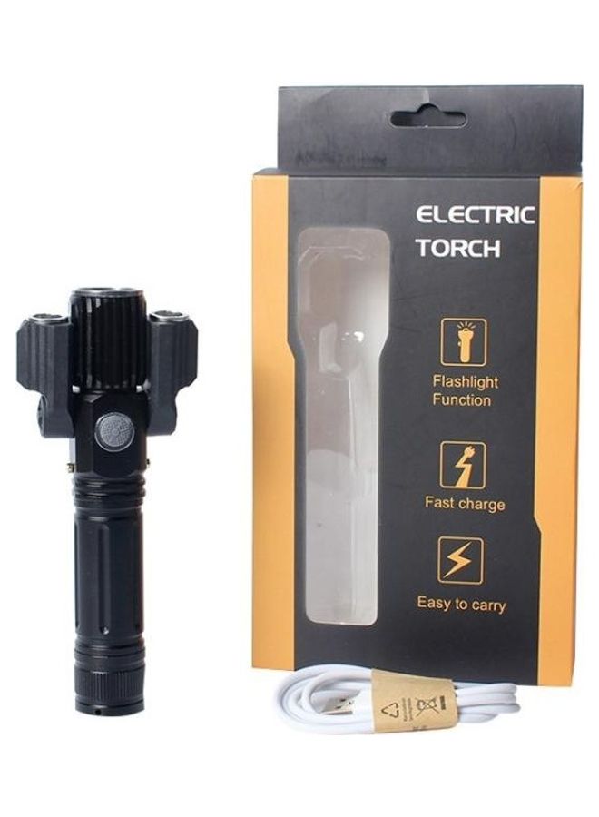 KS-738 Waterproof Zoomable LED Flashlight With 4-Modes