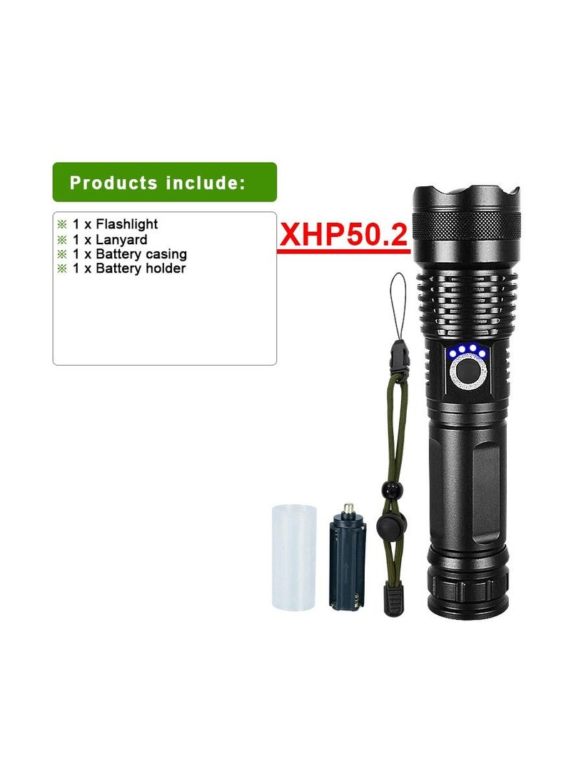 High-Powered LED Flashlight Most Powerful LED Flashlight Zoomable Water Resistant 5 Modes for Camping Outdoor Emergency