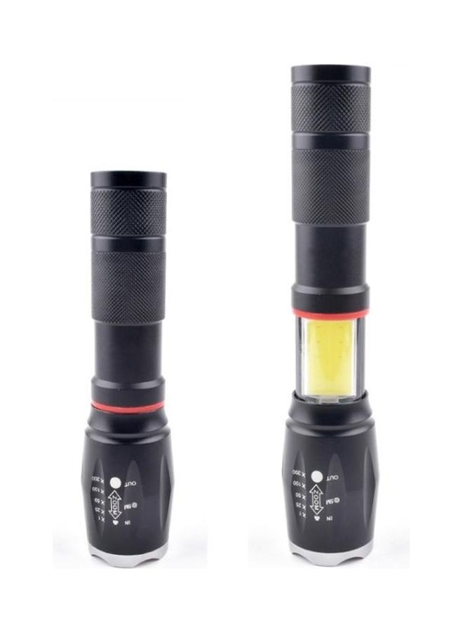 Strong Magnetic Rechargeable Telescopic Zoom LED Flashlight
