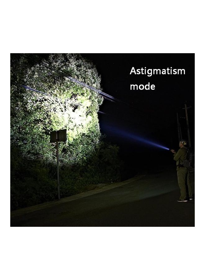 Strong Magnetic Rechargeable Telescopic Zoom LED Flashlight