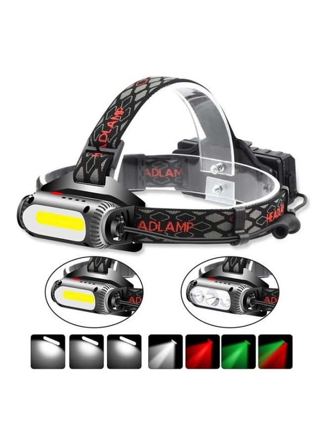 USB Charging Rotational Multi-Functional Three Light Sources Headlight