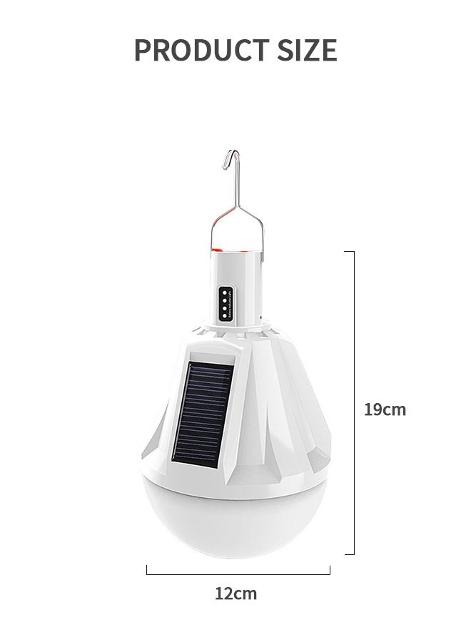 1000LM Solar Camping Light with LED Lantern with USB，Remote Contral Portable Tent Lamp with Hanging Hook，4 Light Mode with Power Displaying for Emergency,Hurricane, Outdoor,Power Outage, Hiking