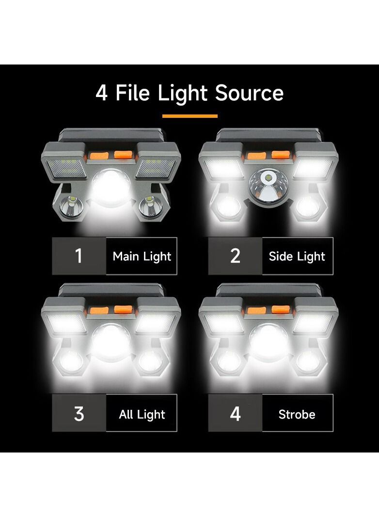 Camping Head Lamp Retractable Headlamp for Hiking for Biking for Camping for Fishing for Jogging