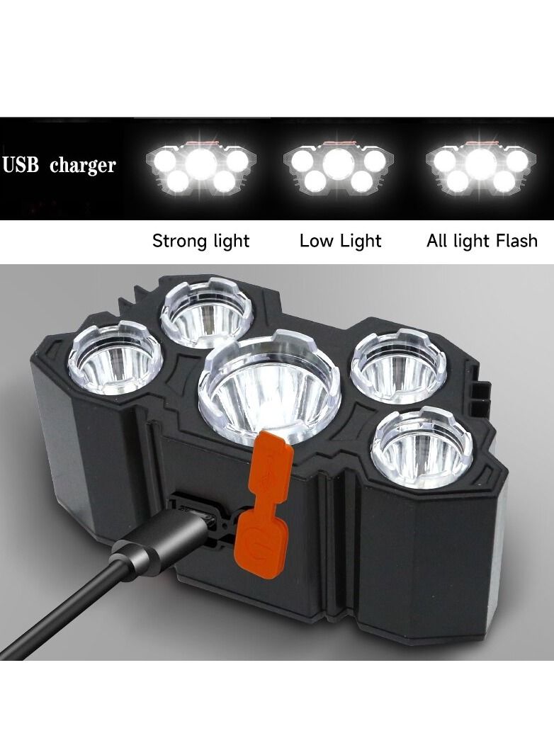 Camping Head Lamp Retractable Headlamp for Hiking for Biking for Camping for Fishing for Jogging