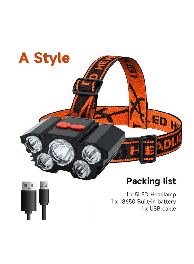 Camping Head Lamp Retractable Headlamp for Hiking for Biking for Camping for Fishing for Jogging