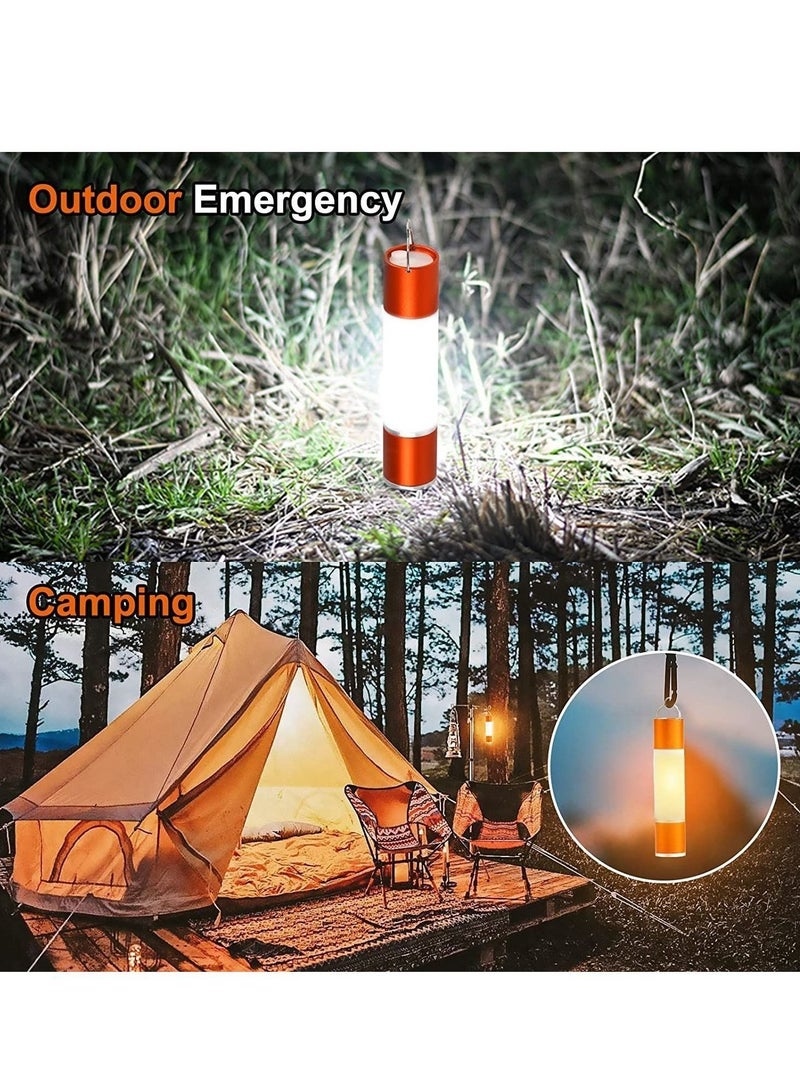USB Rechargeable Flashlights High Lumens, Portable LED Camping Lantern with 6 Light Modes, IPX4 Waterproof Super Bright Flashlight for Essentials, Emergency Hurricane 4.7 inches