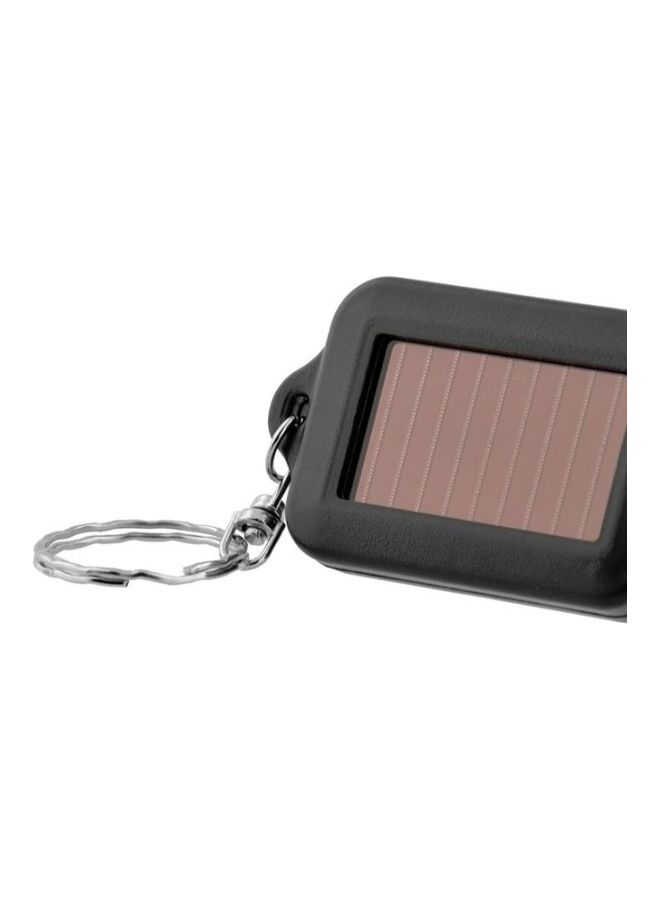 4-Piece Amorphous Silicone Solar LED Portable Keychain Mini Flashlight, Random Colour Delivery Multicolour